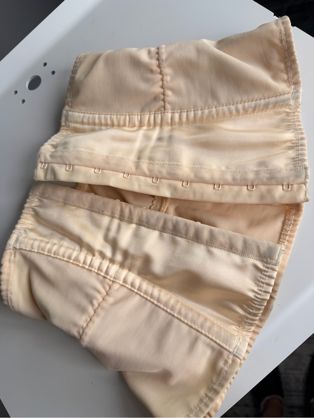 High-Waist Shaping Overalls in Nude